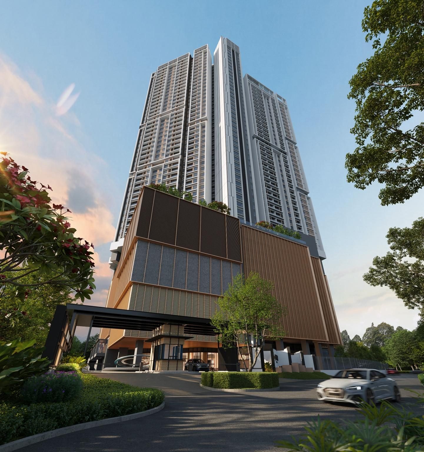 Artist's impression of the Lunar Seputeh tower at 9 Seputeh, Old Klang Road, Kuala Lumpur